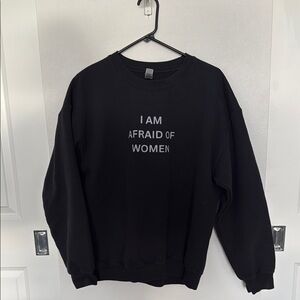 Black Unisex Silly Sweater